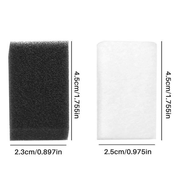 30 STK CPAP-filtre til premium skumfilter og ultrafine filtre M-serien [DB] black  white