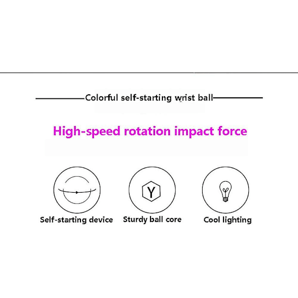 Illuminated Wrist Power Ball [db]