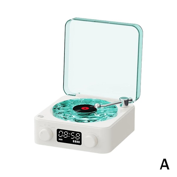 The Waves Vinyl Player, 2024 Ny Bluetooth Vinyl Plate spiller Waves, Fire Moduser db Blue
