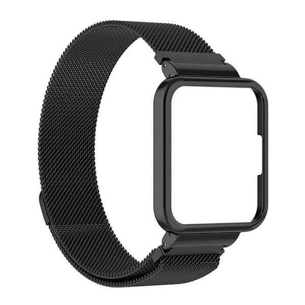 Sort urrem i rustfrit stål til Redmi Watch 2 Lite[DB]