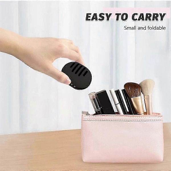 Silikone Makeup Beauty Sponge Box Rejseholder Etui Sponge Blender Etui, Genanvendelig Åndbar Makeup Etui db Black