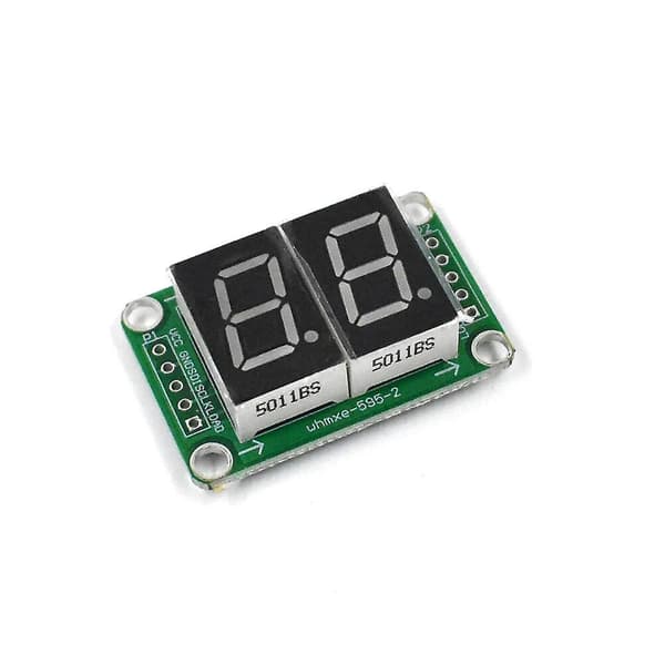 Statisk stasjon 2 3 4 Segment Digital Tube Led Display Modul 2 Digitale 74hc595 Rør 100% Nytt {Db} 2 segment