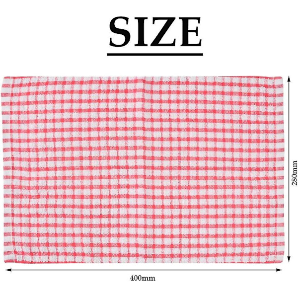 12 keittiöpyyhettä ?40*28 cm Puuvillainen astiapyyhe 4 väriä Käsipyyhe [DB]