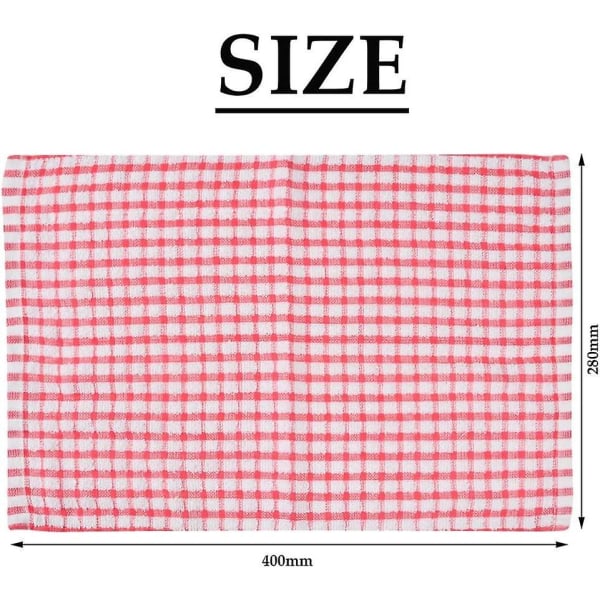 12 kökshanddukar i frotté ?40*28 cm Servetter i bomull 4 färger Handdukar [DB]
