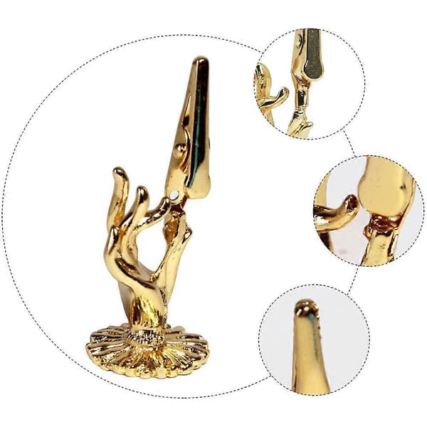 Golden Buddha-Hand Coil Incense Holder Incense Burner Clip 1Pcs[DB]
