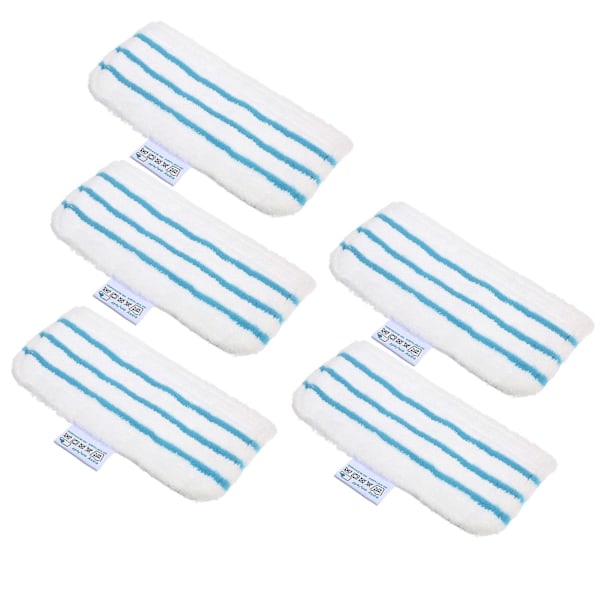 5-pack Mop Pads Ersättning för Black + Decker Ångmopp FSM1610/ FSM1630 Tvättsbara Mopp Pads Tillbehör [DB] 5 pcs