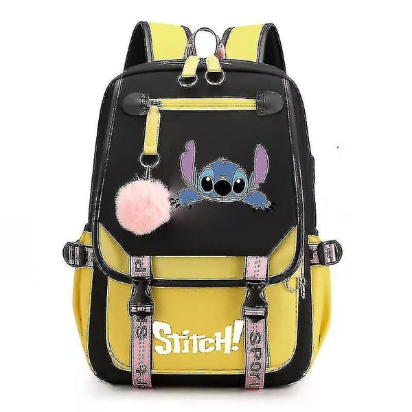 Stitch USB-oppladbar skolesekk for gutter og jenter, ryggsekk DB Style 8