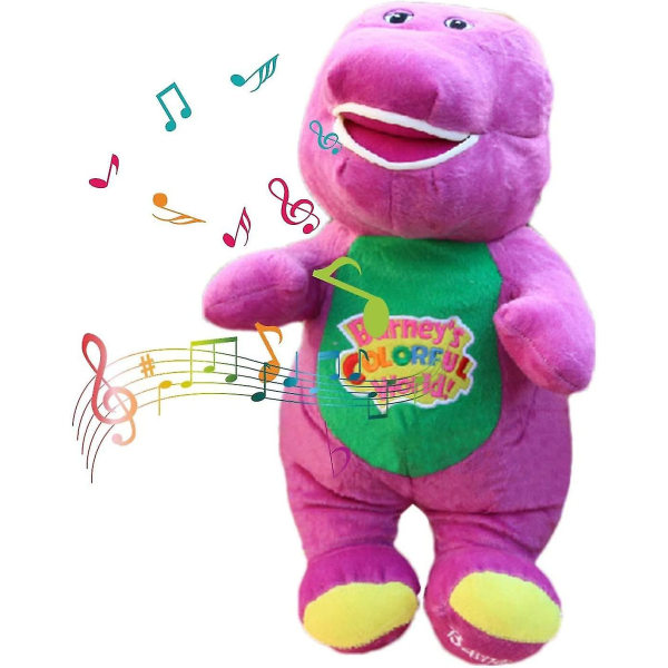 Barney gosedjur | Dinosaurien Barney | Barney Plysch | Caterpillar leksak med ljus | Singing Friend Dinosaur Barney's Adventure Plyschleksak [DB] Purple