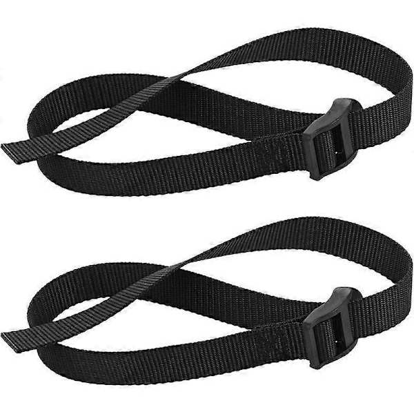2-pak romaskine erstatningsfodstropper, justerbare fod fitness stropper multi-funktion webbin [DB]