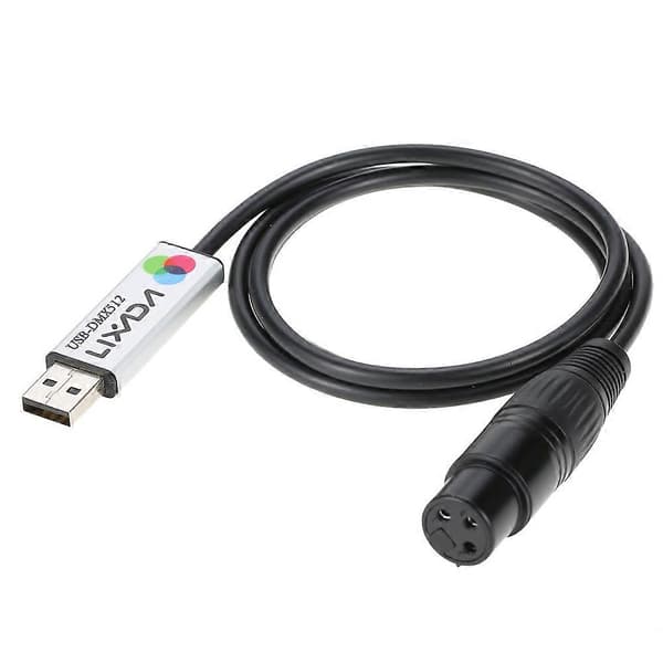 USB til DMX Grensesnitt Adapter LED DMX512 Datamaskin PC Scene Belysning Kontroller Dimmer db