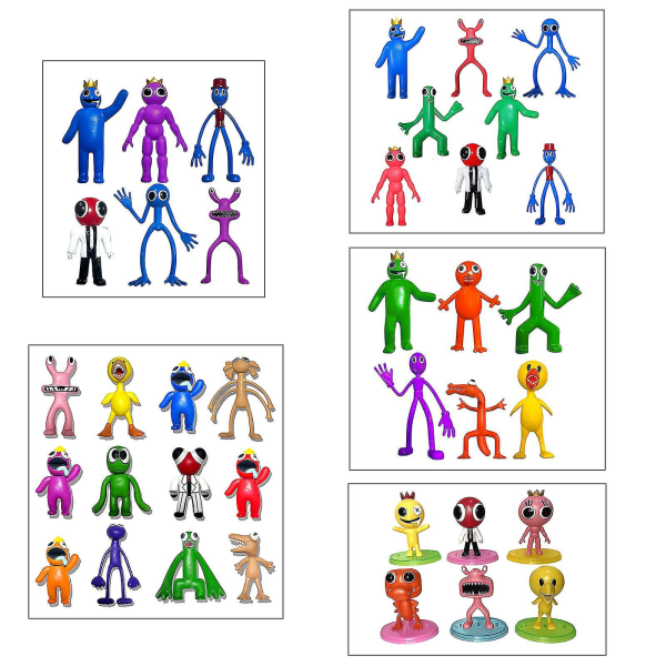 Rainbow Friends 6 Rainbow Friends Handgjorda Dockor M db A 6PCS