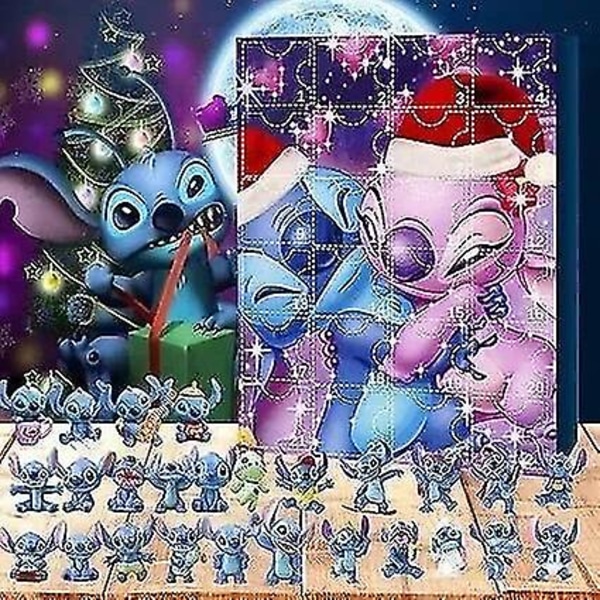 Julekalender 2024 Navidad Legetøj Mickey Minnie Stitch Baby Yoda Juguetes Overraskelse Blind Box Dukke Gave Til Børn {db} style 4
