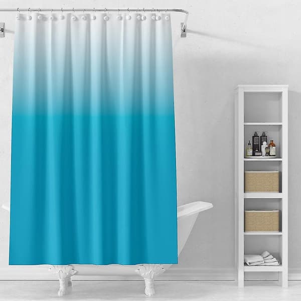 Skimmelafvisende vandtæt polyester-bruseforhæng, bruseforhæng 180×180 cm[DB]