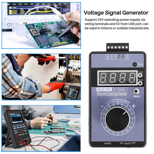 Præcision 4-20mA Strøm Spænding Signalgenerator, Analog Simulator Til Plc Og Panel Debugging, Frekvensomformer