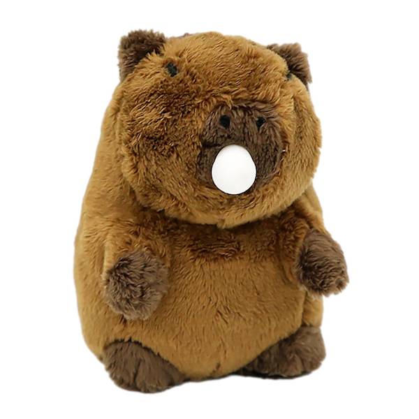 Søt plysj Capybara nøkkelring med Squeeze Bubble Stress Relief Toys Små nøkkelringer for barn kvinner menn [DB] 1PC
