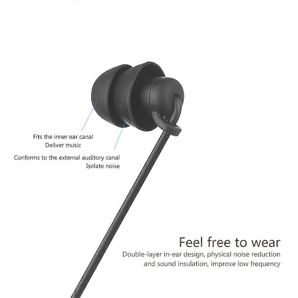 3,5 mm In Ear Enkelt Øretelefon Mono-kanal Funktionel Øreprop Stereo Headset [DB]