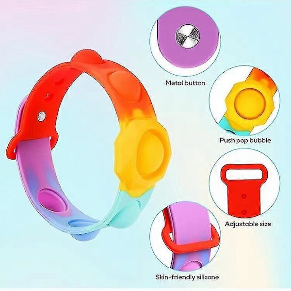 Fidget Leksaker! Pop it armband 2-pack | Justerbart | Kul!! db