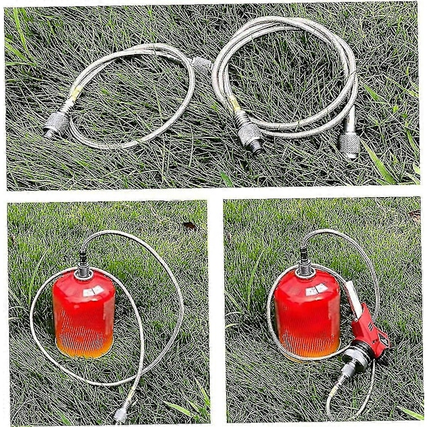 Gasolpåfyllningsadapter, Bärbar gasoltanksadapter för utomhusbruk, Spistillbehör för camping - CE db