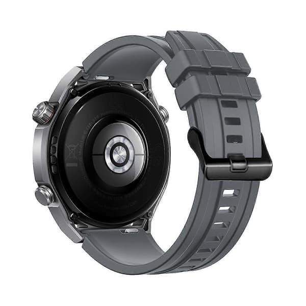 Silikoniranneke Huawei Watch Ultimate -kelloon, 3 kpl pidempi malli [DB] Dark Grey