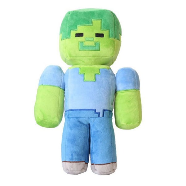 Plyschleksak, minecraft Zombie, creeper, jätte, steve, alex Pixel Miner Gosedjur Mjuk Leksak För Barn Födelsedagspresent, heminredning [DB] Zombie 30cm