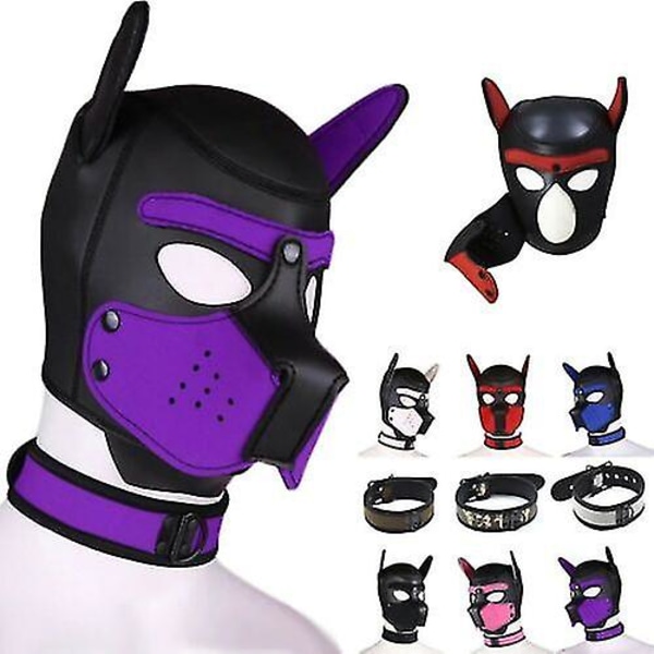 Mask Able Ar Animal Mask Db black collar
