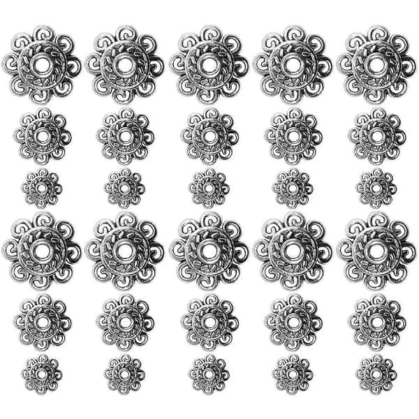 Blomsterperlehette Legeringsender for DIY smykkefremstilling 300 stk pakke [DB]
