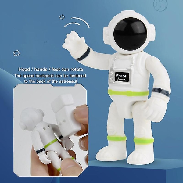 Rymdraket Leksak Astronaut Rymdskepp Leksak Barn Tidig Utbildning Leksak Födelsedagspresent För Pojkar Flickor db C