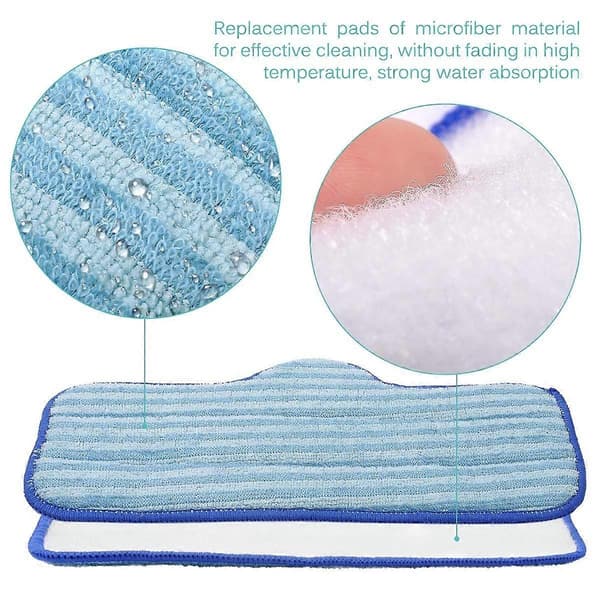 6-pack kompatibla med Dupray Neat Steam Cleaner Mikrofiber Pads [DB]