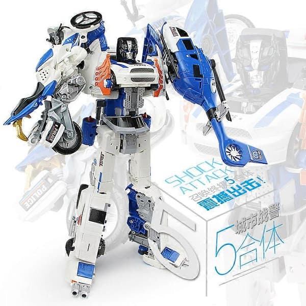 Drenge Legering Transformation Voltron Speedbåd Transformation Legetøjsbil Robot Model [DB] SUV
