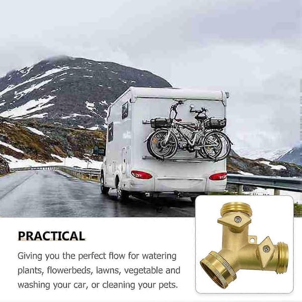 Hageslangefordeler i messing for vanning, 2-veis[DB]