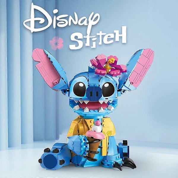Disney Stitch Karaktärsmodell: Byggklosskul för alla åldrar [DB]