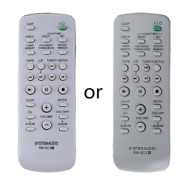 Fjernkontroll for RM-SC30 RM-SC31RM-SC50 RM-SC55 MHC-RG222 MHC-RG221 [DB]