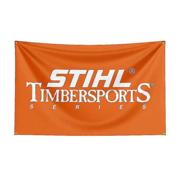 3x5ft Stihl Timbersports -sarjan lippu polyester digitaalinen painatusbanneri koristeluun DB J0482 120 x 180cm