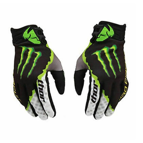 Monster Energy Handskar, Motorcykel Uthållighetshandskar, för Ridning Cykel Mountainbike Handskar, Fitness Unisex, M [DB]