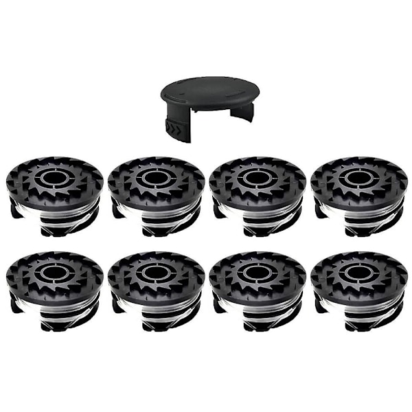 Til Parkside Plæneklipper 6 Spoler + 1 Spolekapsel Græstrimmer Tilbehørssæt, TLP-01 / TLP-01-1 [db] Multicolor 8 Spool + 1 Spool Cap