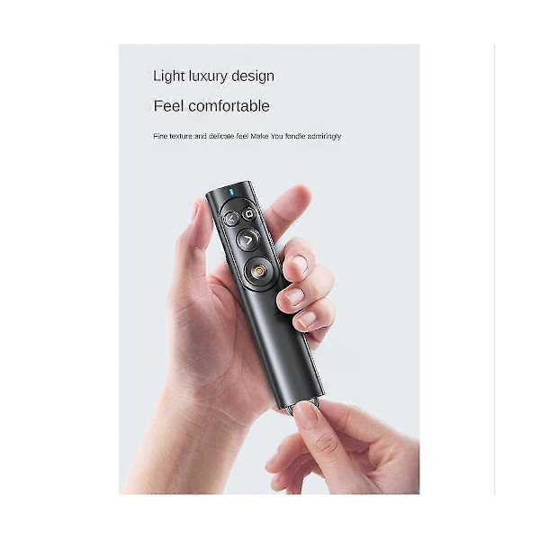 Portabel 2.4g Trådlös Presentatör Fjärrkontroll Sida Vändare Lämplig För Undervisning Föreläsning Konferens DB