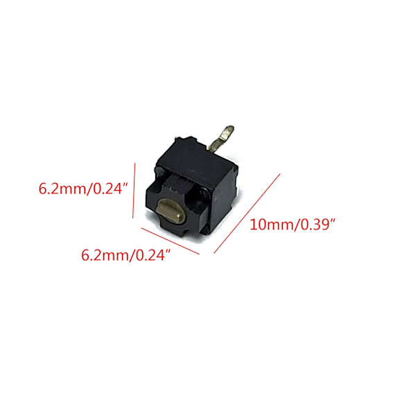 Kvadratisk Mus Mikrobryter Passer For Micro Soft Ie3.0 Roller Io1.1 Ie4.0 Brune Prikker Bryterknapp Erstatning {db}