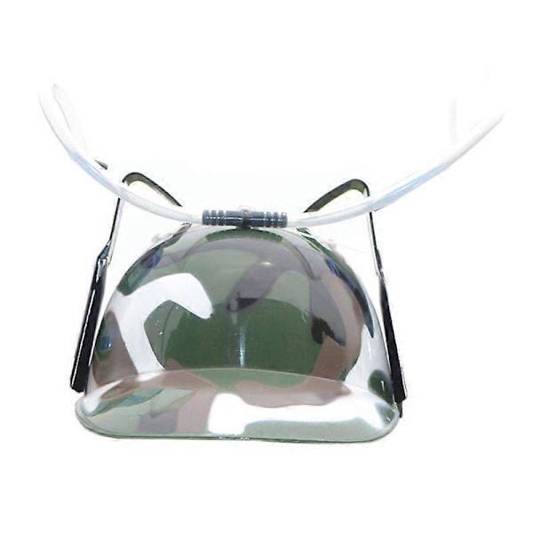 Drikkhjelm Justerbar Arbeidsbesparende Plast Nyhet Lat Drikk Hjelm Forbruksvarer For Hjem db Camouflage