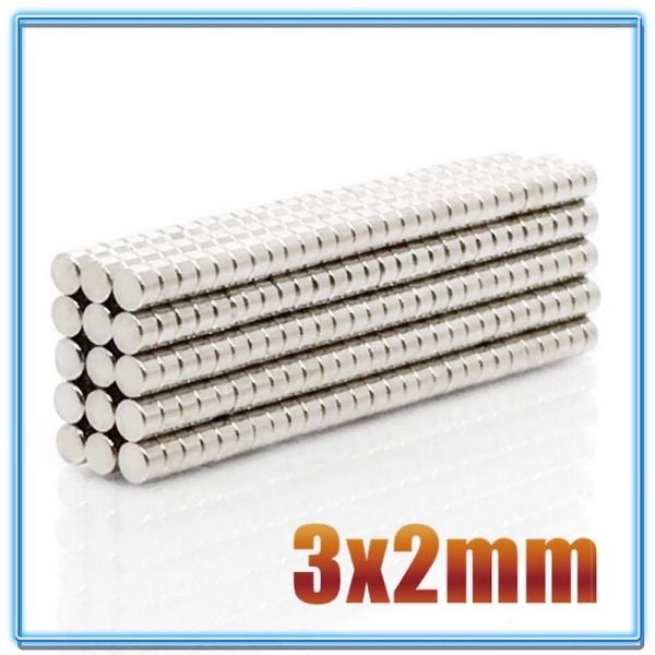 100 kpl Mini Pieni N35 Pyöreä Magneetti 3x1 3x1.5 3x2 3x4 3x5 3x10 Mm Neodyymimagneetti Pysyvä Ndfeb Super Vahva Voimakas Magneetit db 3x2(100pcs)