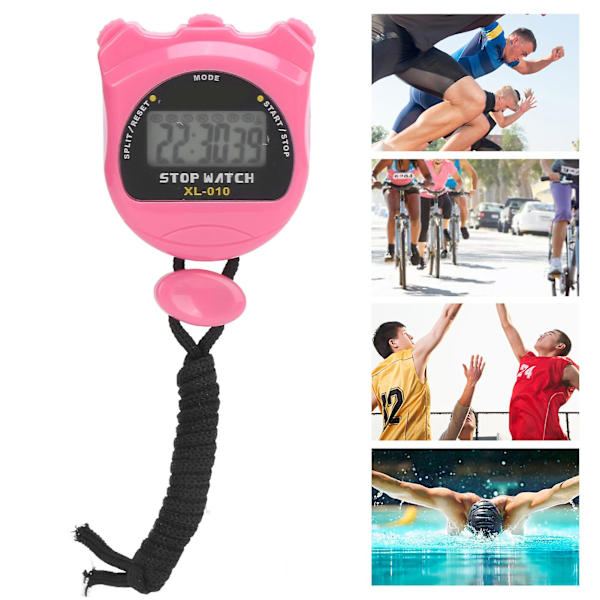 Stoppklokke Fargerik Vanntett Dråpebestandig Komfortabel Elektronisk Sports Stoppklokke Timer Db