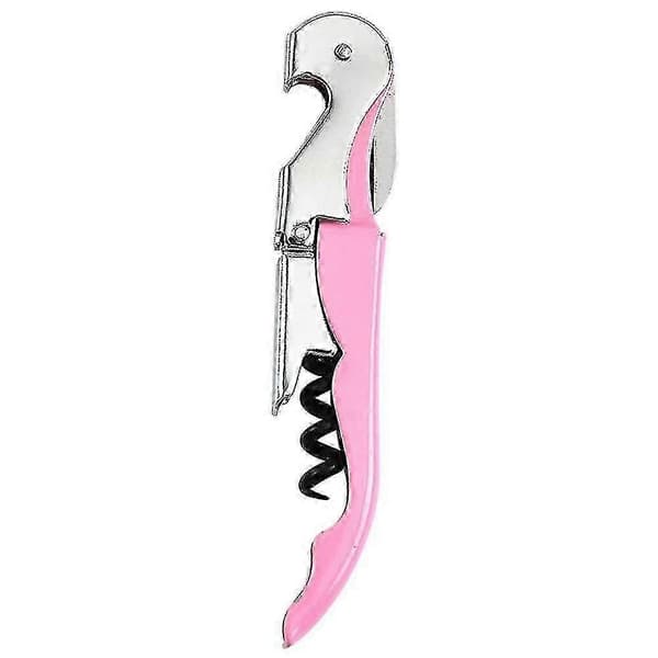 Søt iriserende flaskeåpner og foliekutter, barutstyr i rustfritt stål [DB] pink