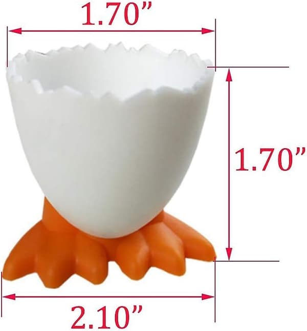 Äggkoppar Set och Rostfritt Stål Äggöppnare (7 st)
