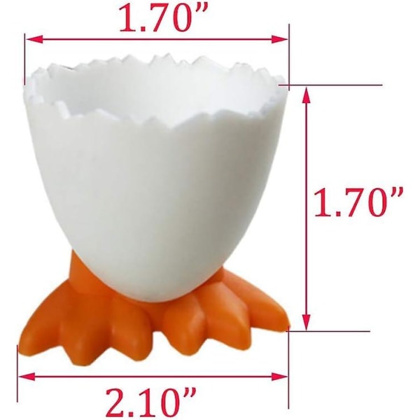 Egg Cups Set Og Rustfritt Stål Egg Åpner (7 Stk)