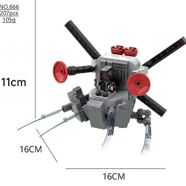 Skibidi WC-lelurakennuspalikat Titans Camera Man Tv Man Cameraman Speakerman Skibidi WC-kello Man Titans Drill Speaker Db Building Block6
