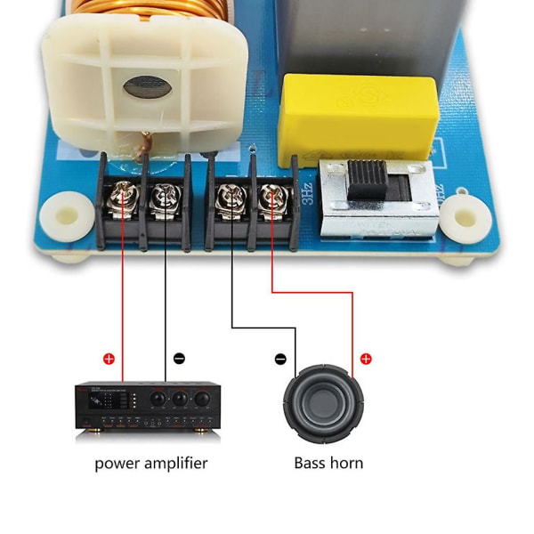 1200w Bas Højttaler 410hz Subwoofer Frekvensdeler Hifi Stereo Diy Woofer Crossover Filter Højttaler Tilbehør