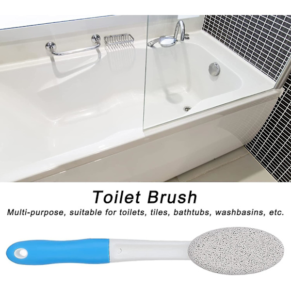 Pumikkivi-WC-puhdistin, pitkällä kahvalla, kovaveden WC-renkaiden poistaja, kalkinpoistaja {DB}