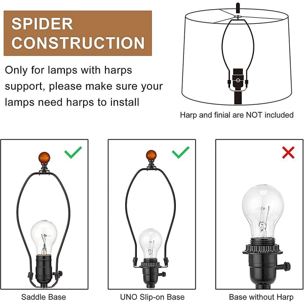 2 stk lampeskjermer i naturlig lin - høykvalitets erstatningslampeskjermer i stoff til bordlampe og gulvlampe - grå