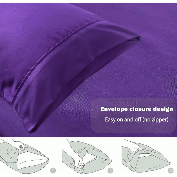 Queen Size set - pehmeä ja mukava mikrokuitu (violetti)