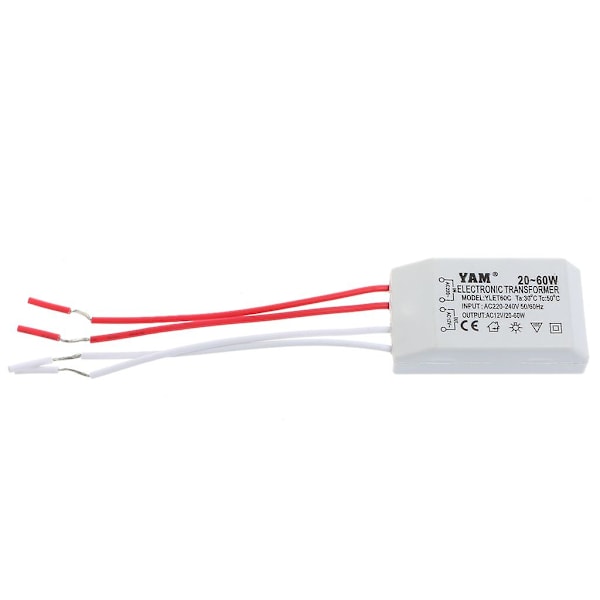 40w 12v Transformator Halogen Led Lampa Strömförsörjning Drivrutin Elektronisk Adapter Ny [DB] White
