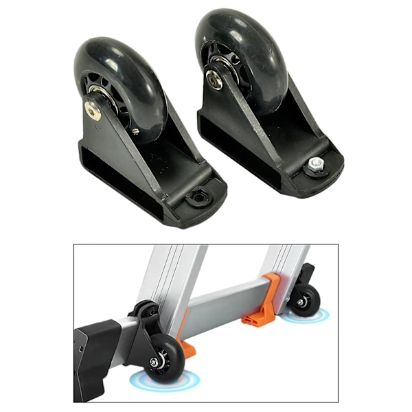 2 kpl Tikkaiden Vaaituspyörät Kärrytarvikkeet Vaihtohihnapyörä Raskaat Tikkaiden Pyörät Tikkaiden Pyörän Jatke Koneeseen [DB] Black 8.6cmx8.6cm